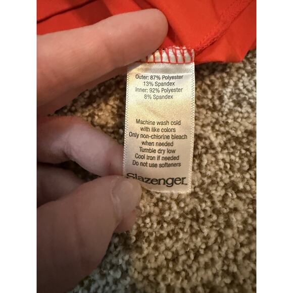 Slazenger Golf Tennis Pickleball Women's Size 2XL Orange Skirt Skort - Picture 3 of 5